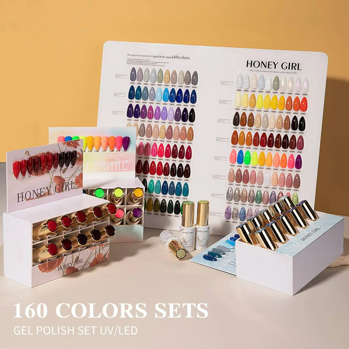 HONEY GIRL Gel Polish Set – 160 Colors - 12ml each