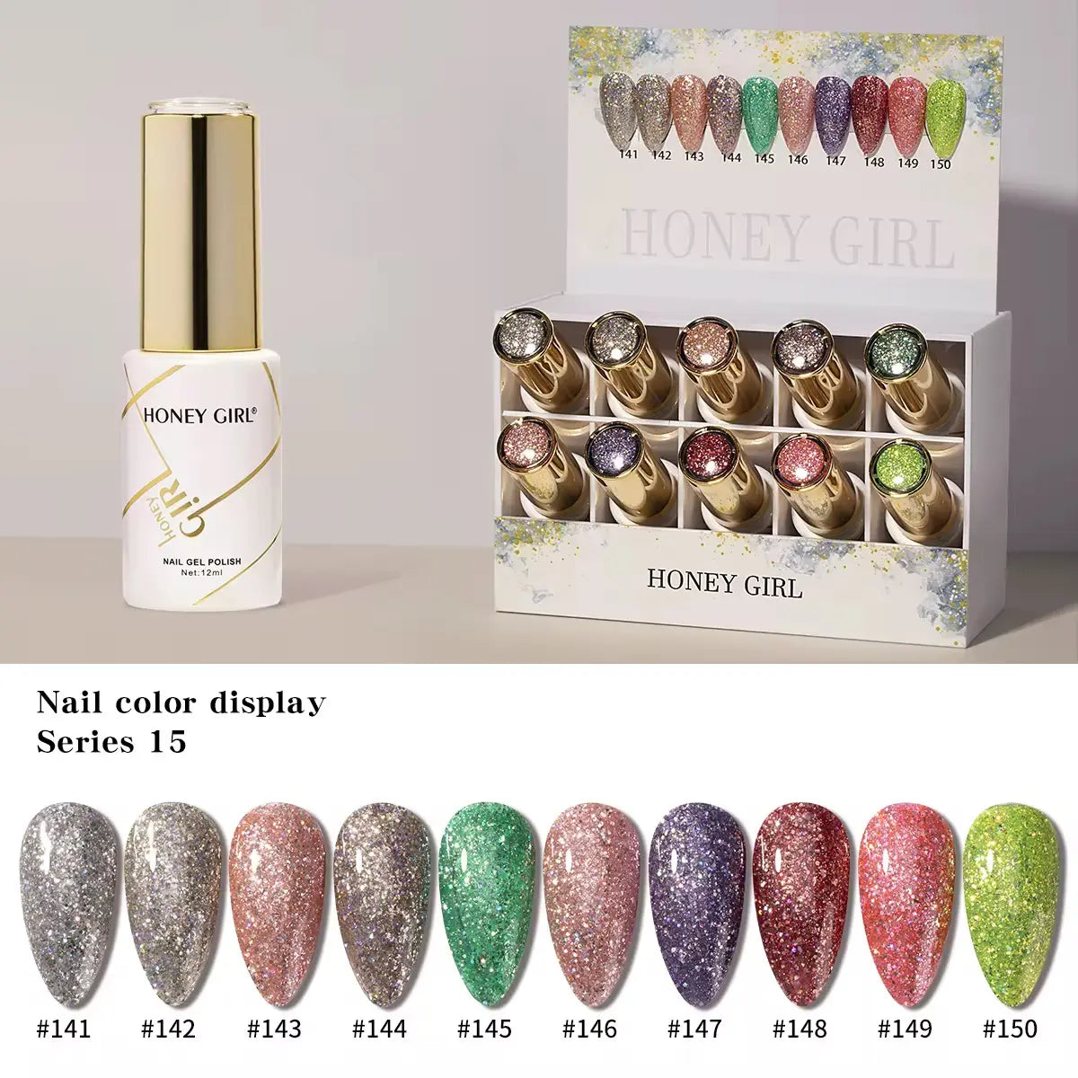 HONEY GIRL Gel Polish Set – 160 Colors - 12ml each