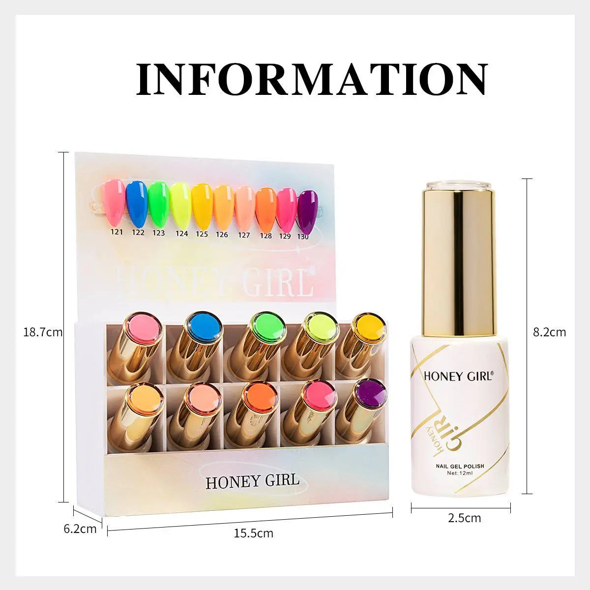 HONEY GIRL Gel Polish Set – 160 Colors - 12ml each