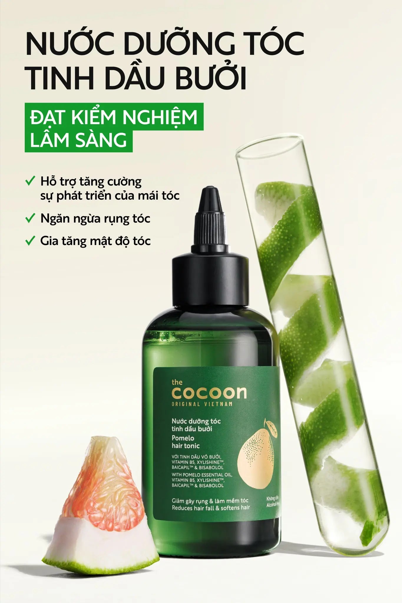 Bộ kích thích mọc tóc – Cocoon Hair Growth Set – 100% Vegan