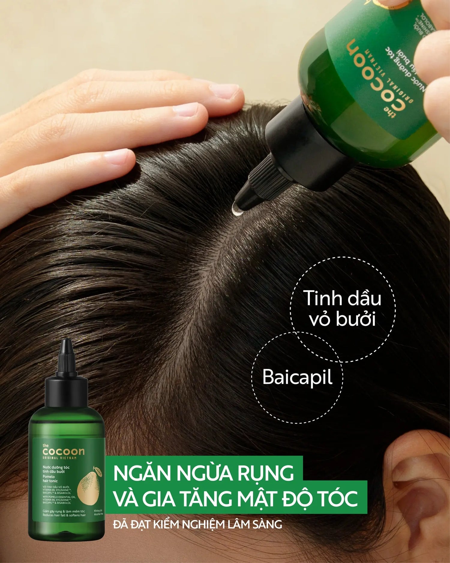 Bộ kích thích mọc tóc – Cocoon Hair Growth Set – 100% Vegan