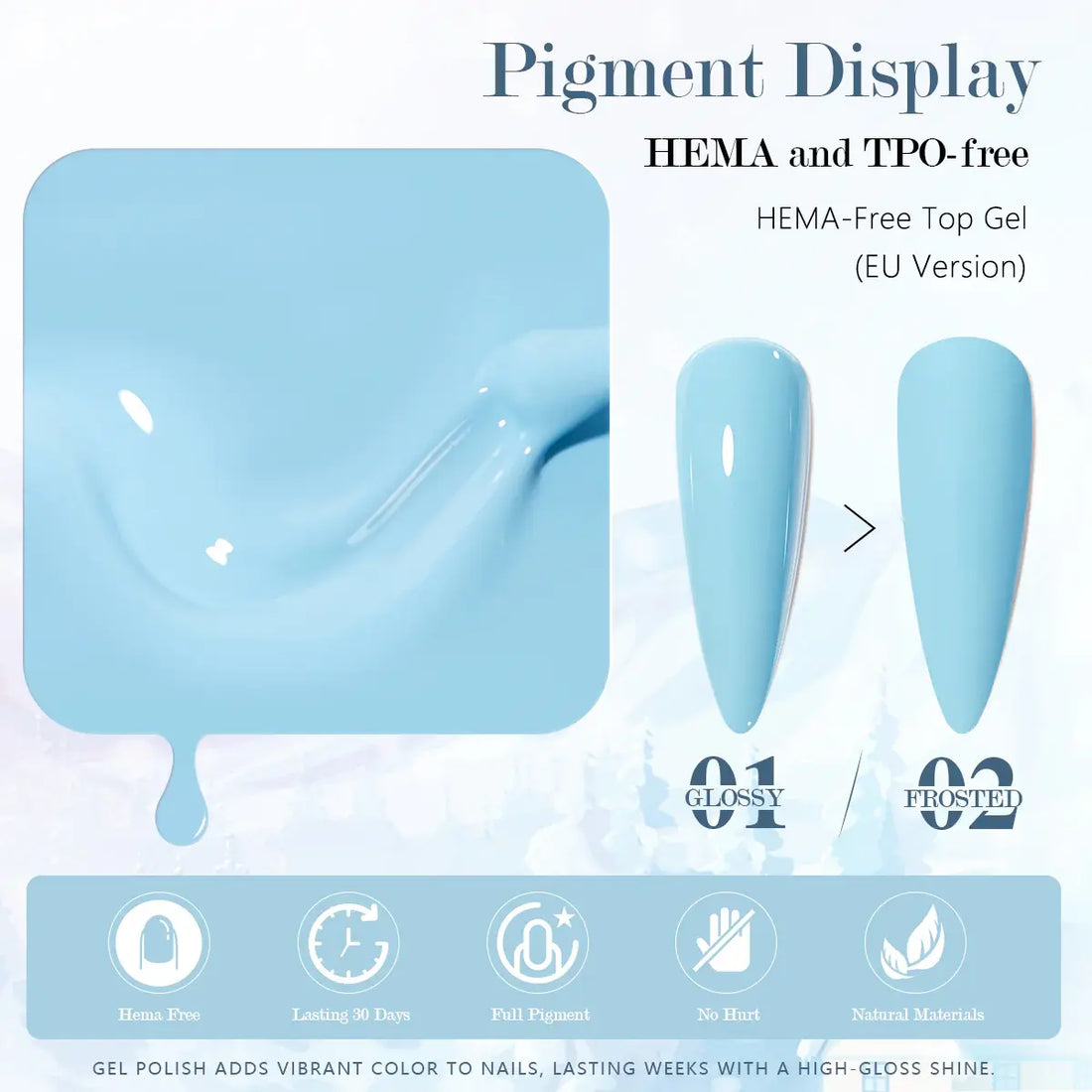 Nacy Full Set Winter Gel 36 Colors - HEMA TPO free / Free 1 Color Chart Display Book &amp; Swatches