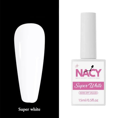Nacy Super White Nail Polish/UV Gel 15ml