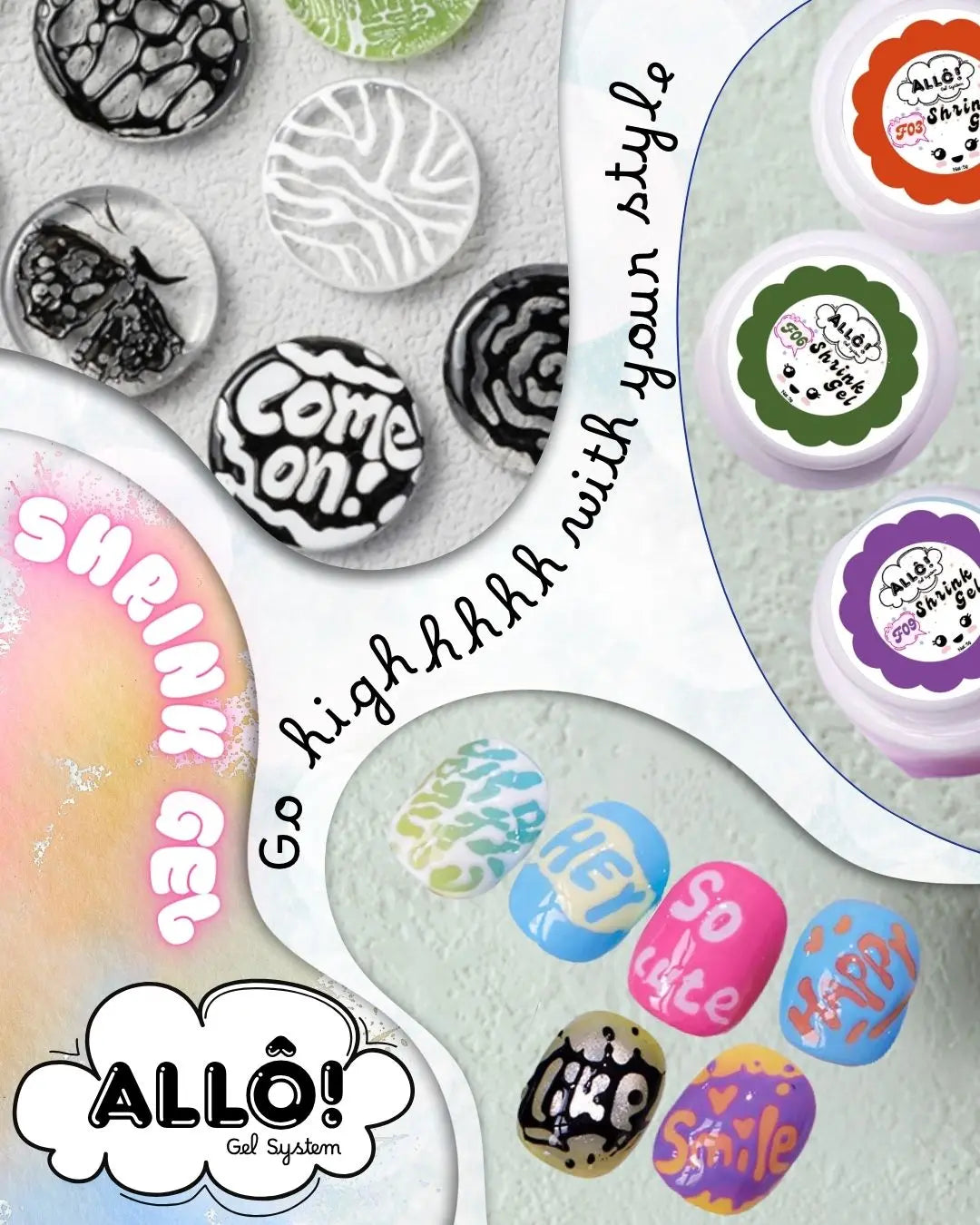 SALE DEAL - ALLÔ Shrink Gel Art Design - Available in 12 colors