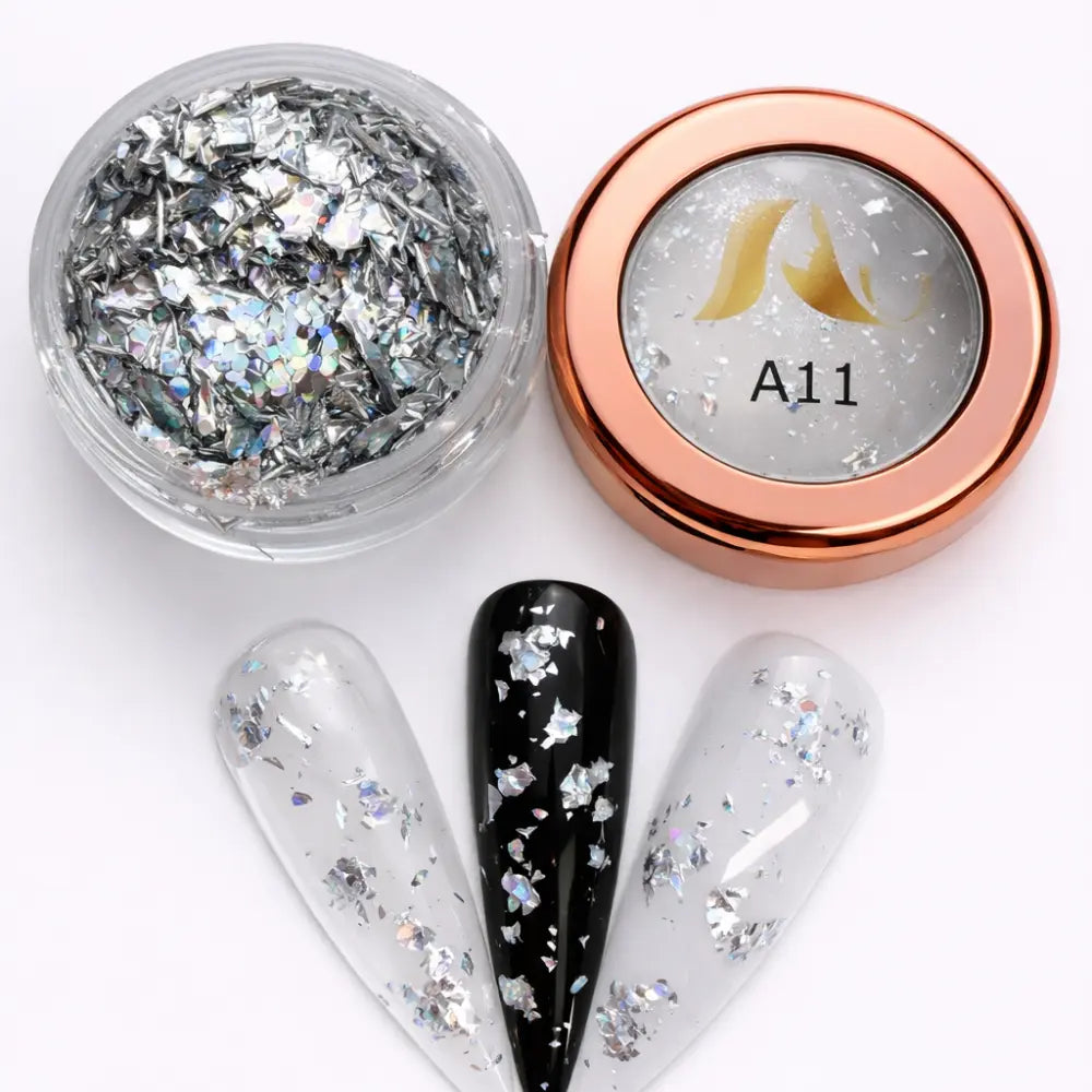 AU Nails Dreamy Glass Flakes Collection