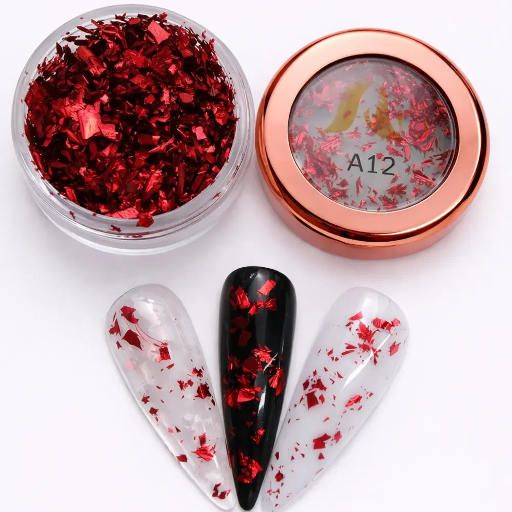 AU Nails Dreamy Glass Flakes Collection