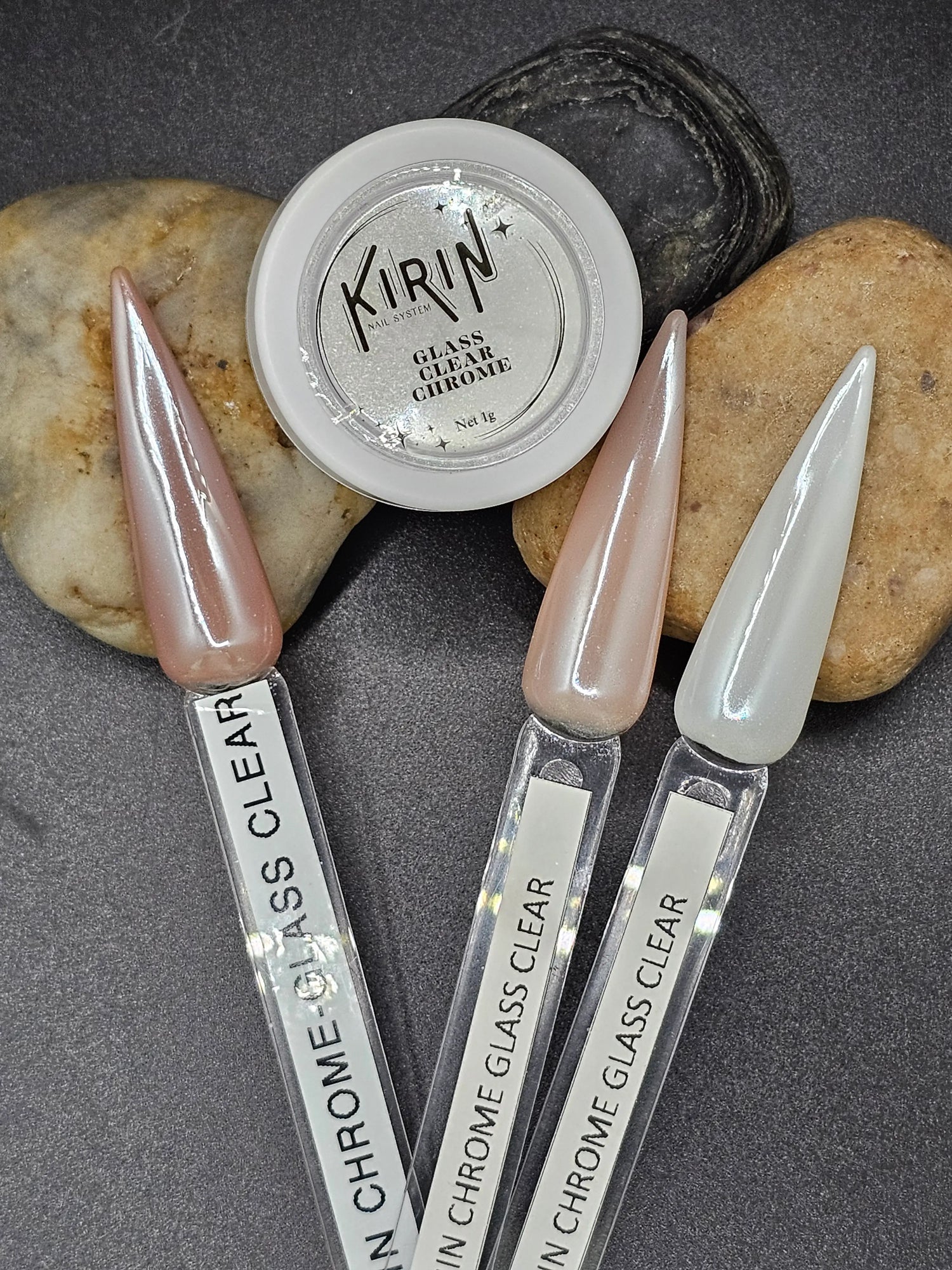 KIRIN Glass Crystal Clear Chrome Powder - Mirror Effect