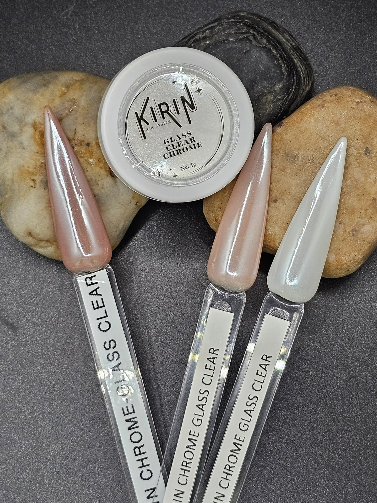 KIRIN Glass Crystal Clear Chrome Powder - Mirror Effect