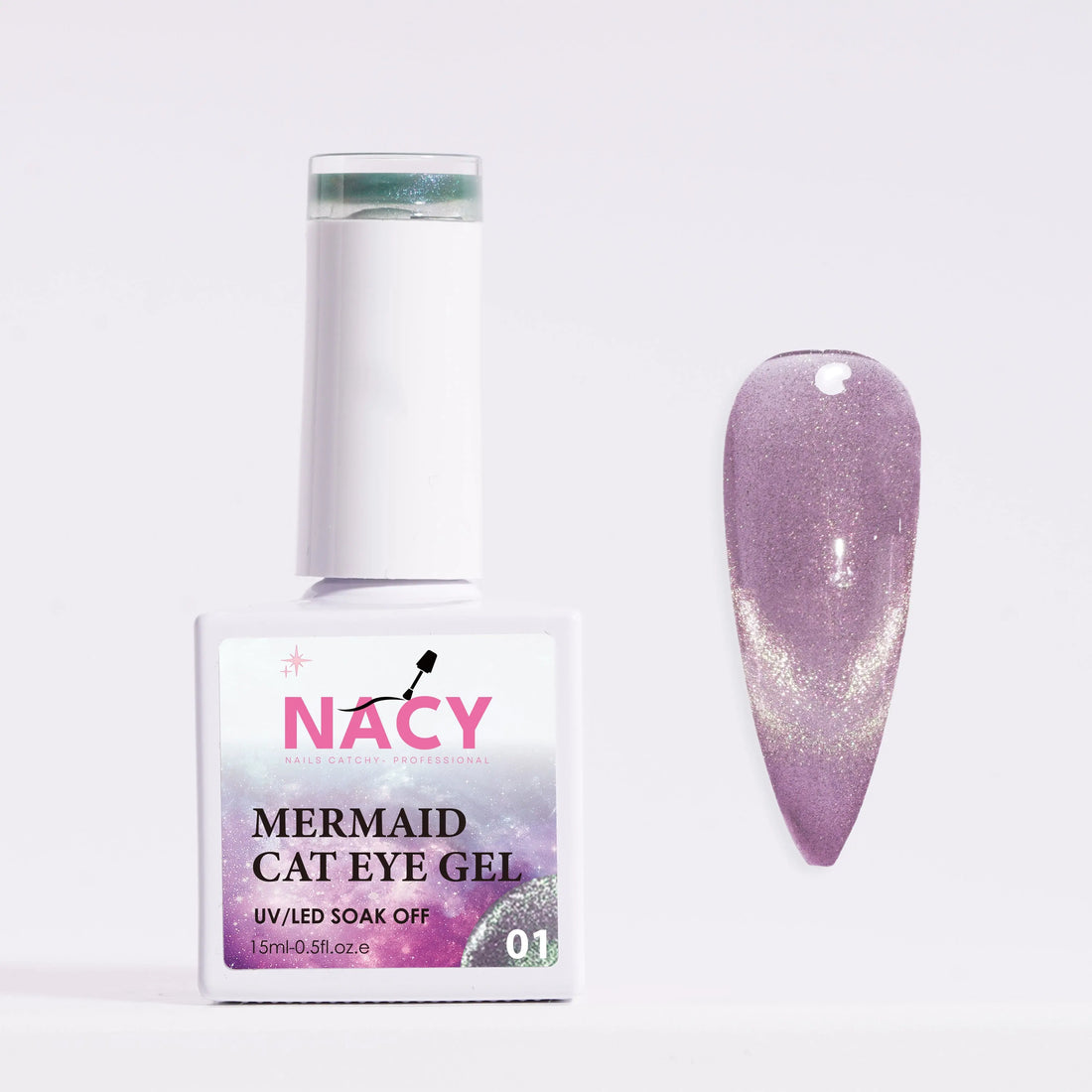 Nacy Mermaid Double Line Cat Eye Gel 0.5oz - 24 colors