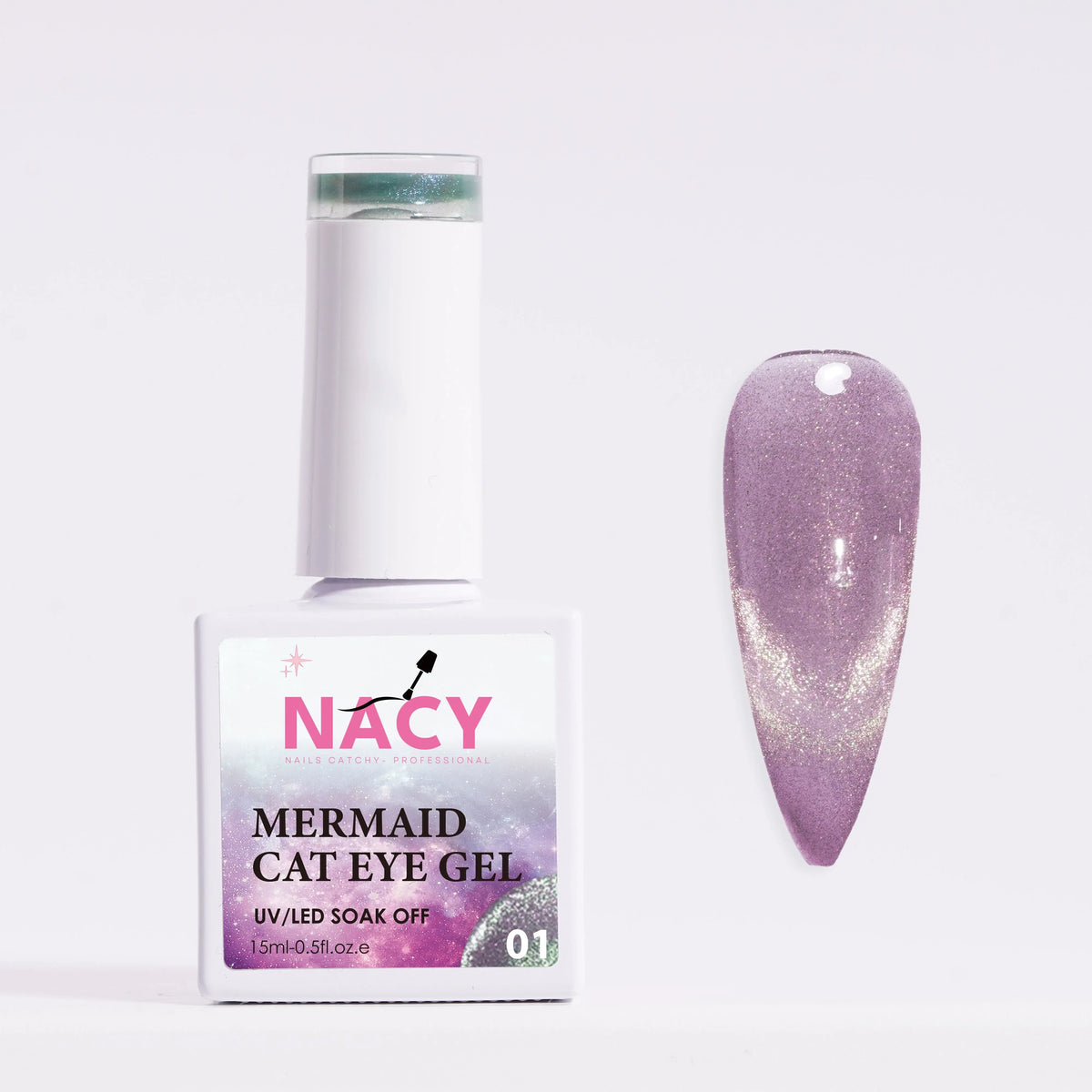 Nacy Mermaid Double Line Cat Eye Gel 0.5oz - 24 colors