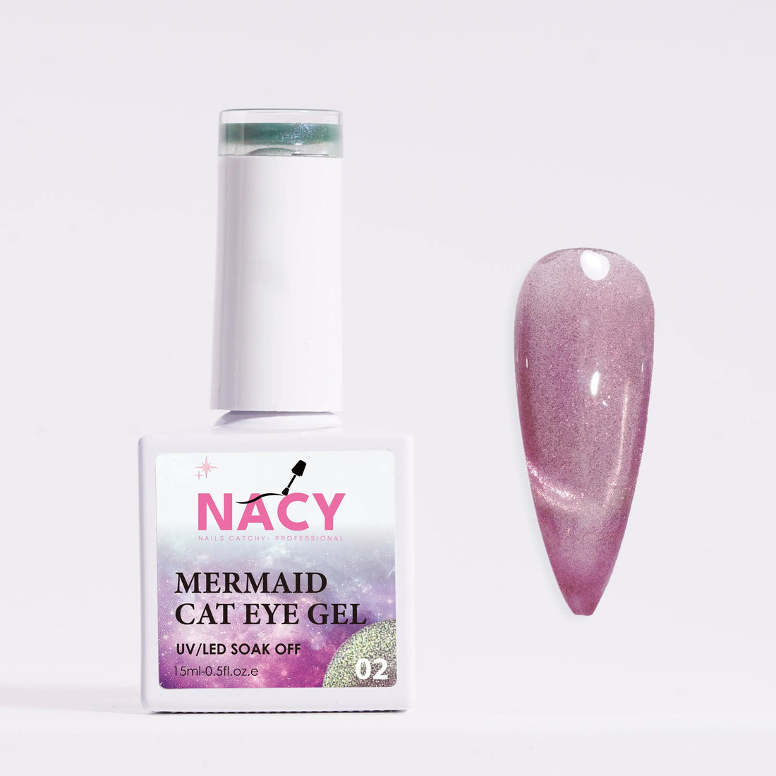 Nacy Mermaid Double Line Cat Eye Gel 0.5oz - 24 colors