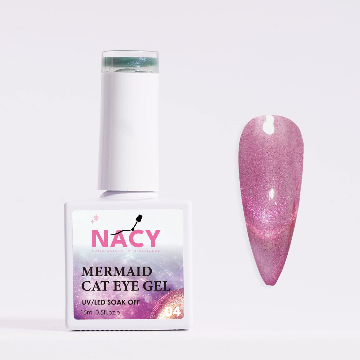 Nacy Mermaid Double Line Cat Eye Gel 0.5oz - 24 colors