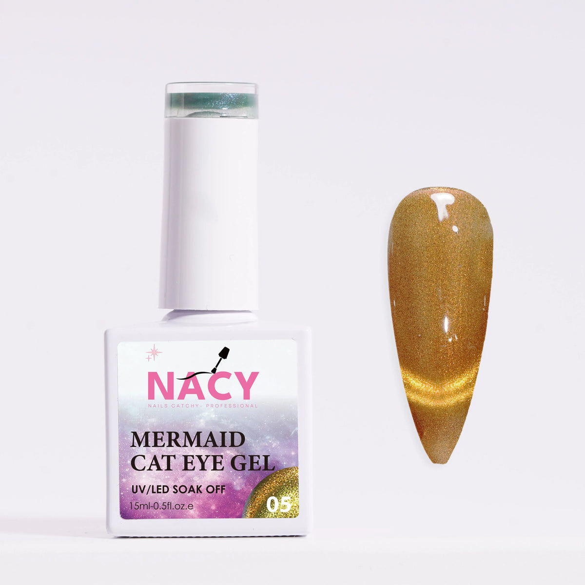 Nacy Mermaid Double Line Cat Eye Gel 0.5oz - 24 colors