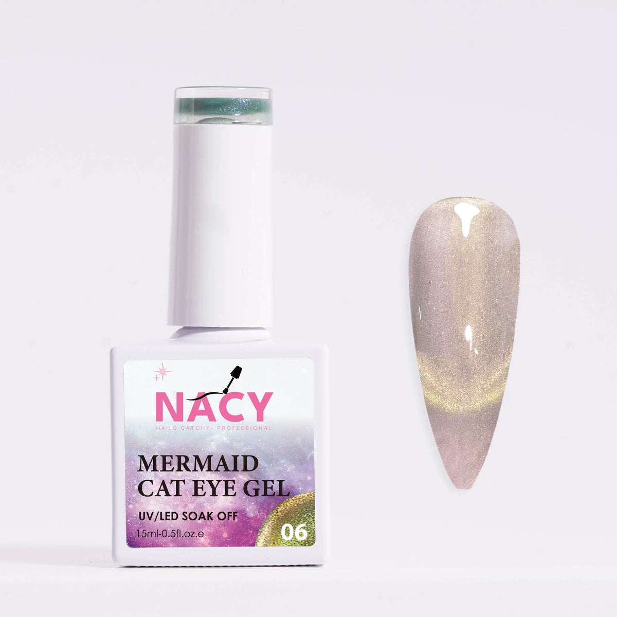 Nacy Mermaid Double Line Cat Eye Gel 0.5oz - 24 colors