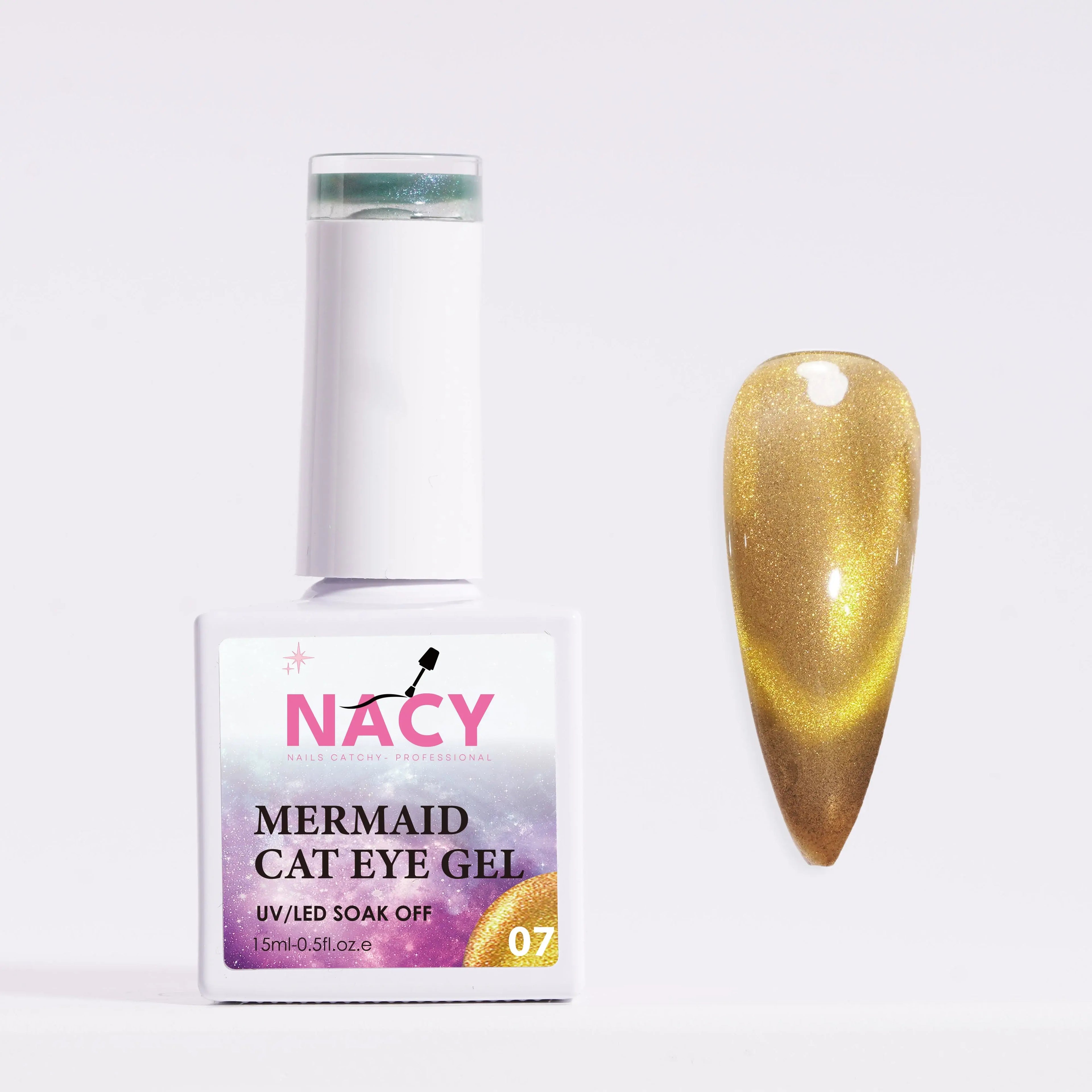 Nacy Mermaid Double Line Cat Eye Gel 0.5oz - 24 colors