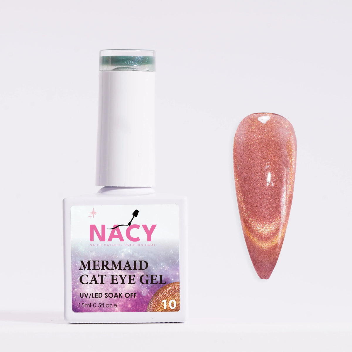 Nacy Mermaid Double Line Cat Eye Gel 0.5oz - 24 colors
