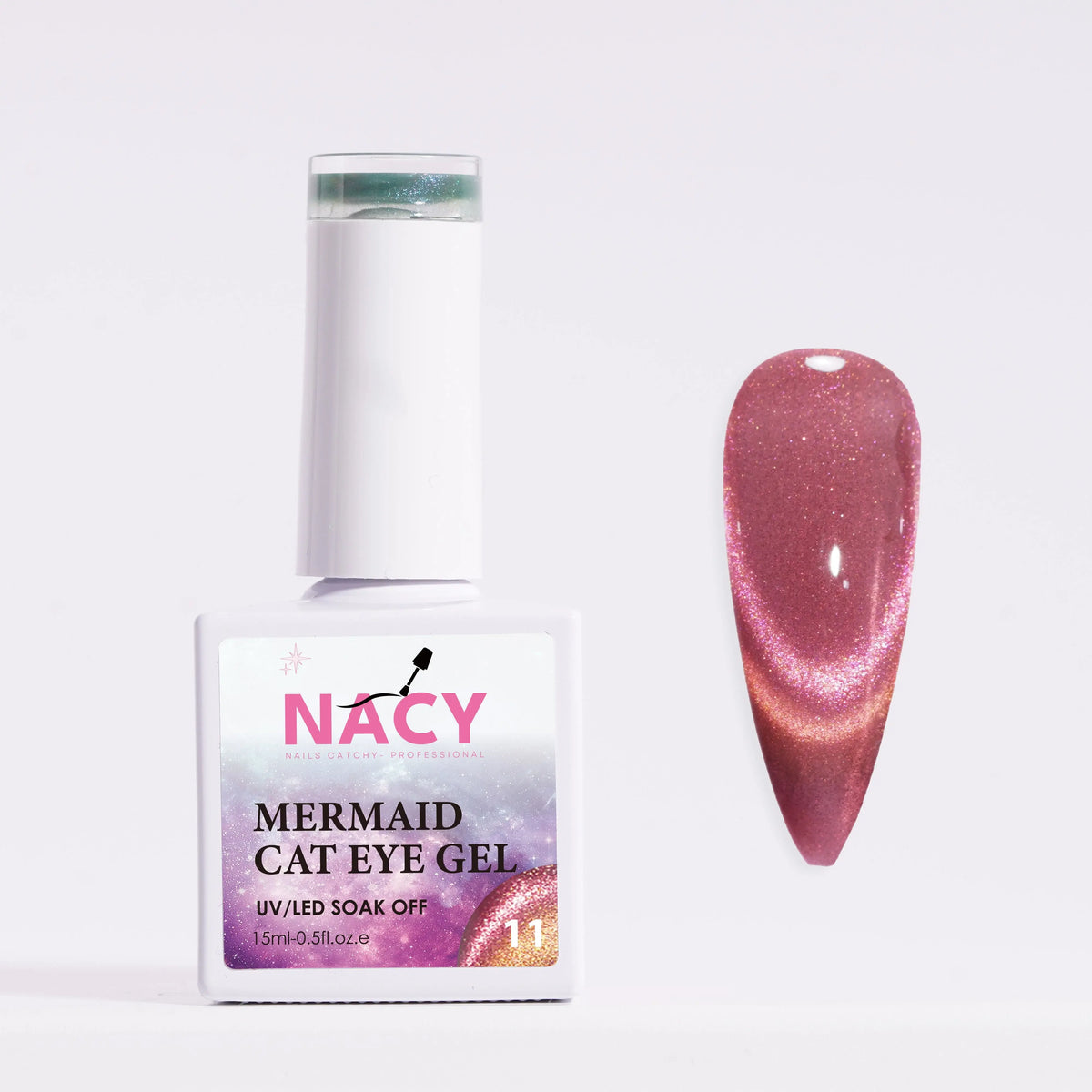 Nacy Mermaid Double Line Cat Eye Gel 0.5oz - 24 colors