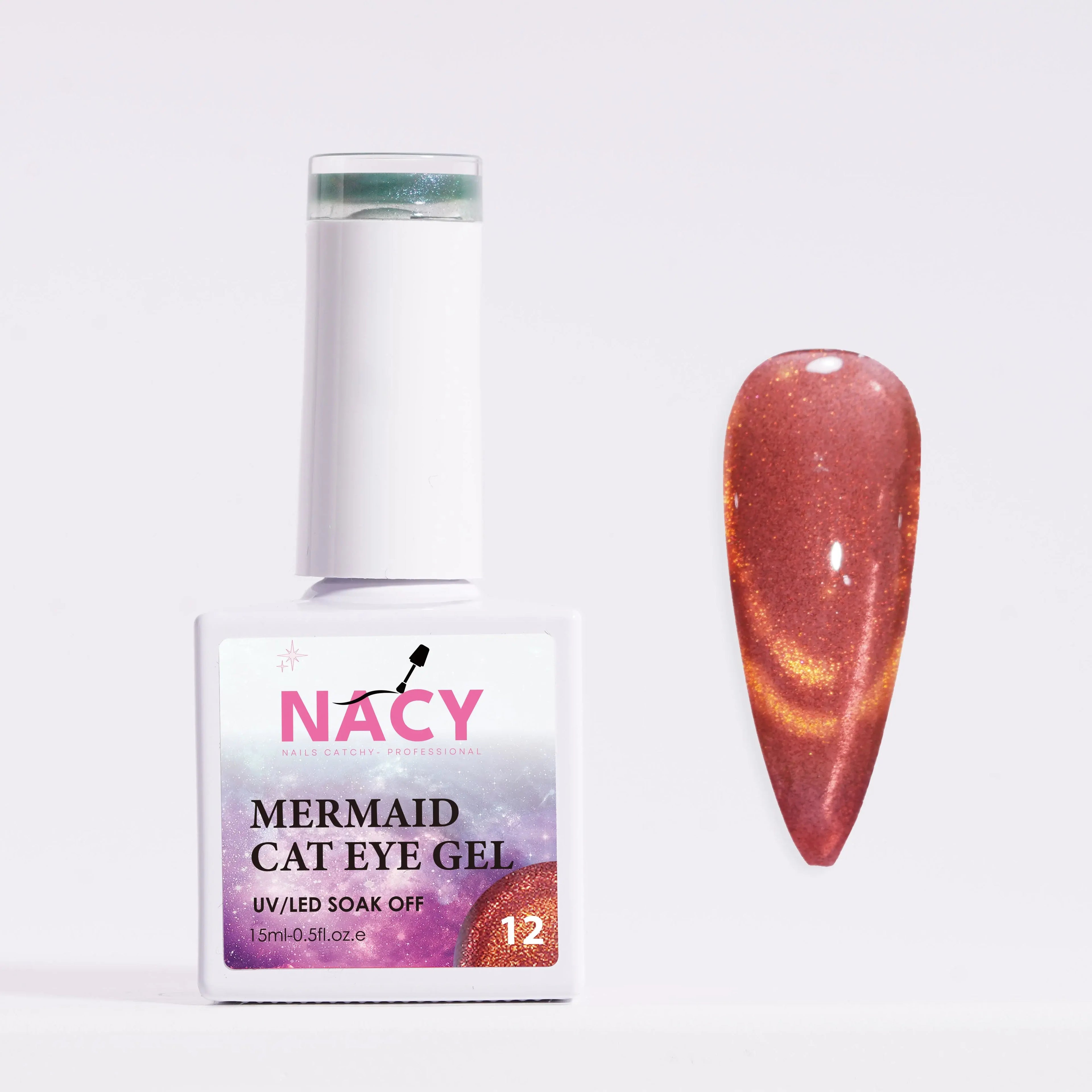 Nacy Mermaid Double Line Cat Eye Gel 0.5oz - 24 colors