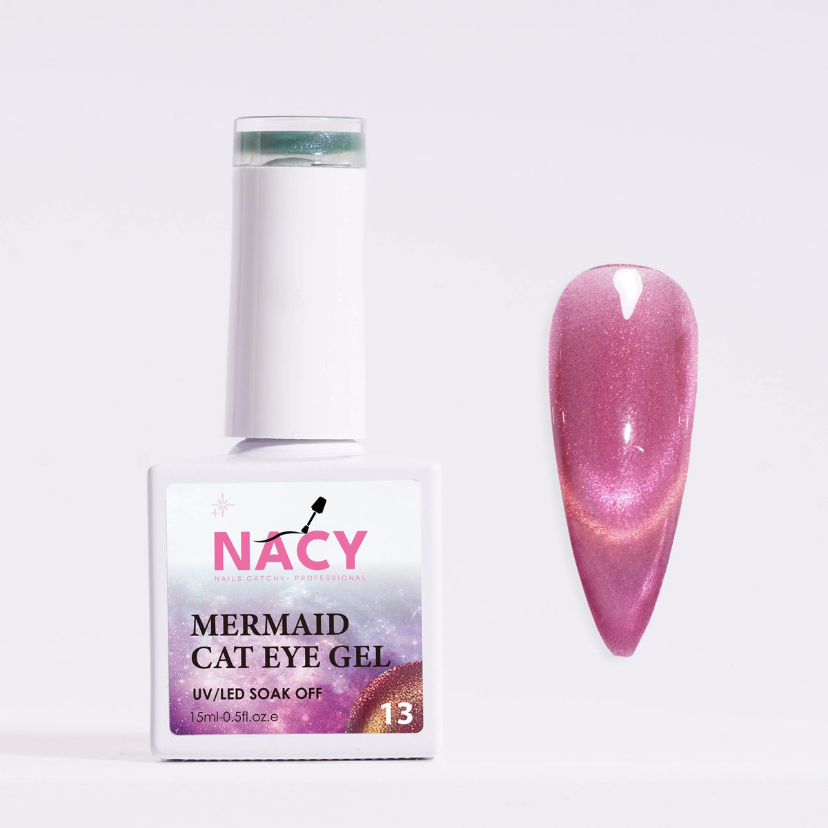 Nacy Mermaid Double Line Cat Eye Gel 0.5oz - 24 colors
