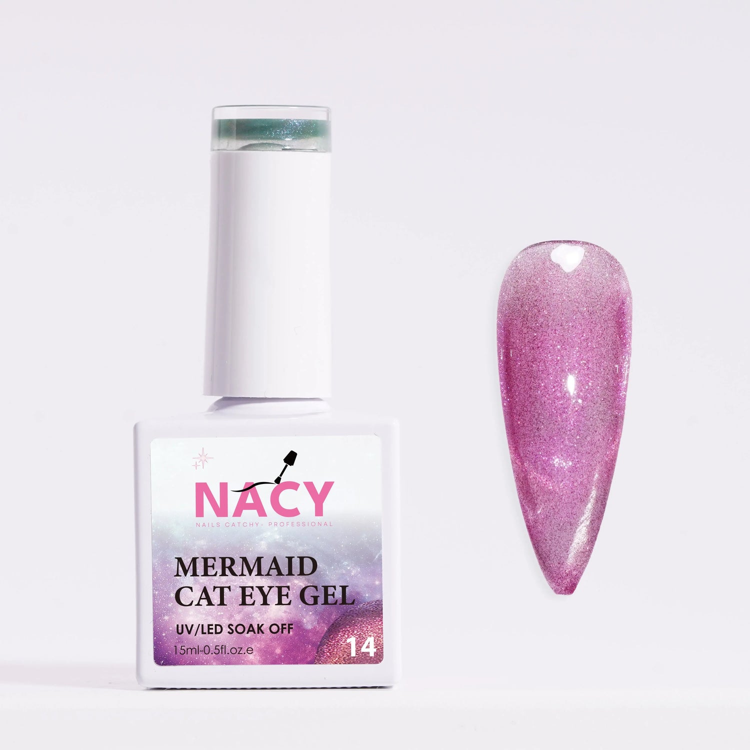 Nacy Mermaid Double Line Cat Eye Gel 0.5oz - 24 colors