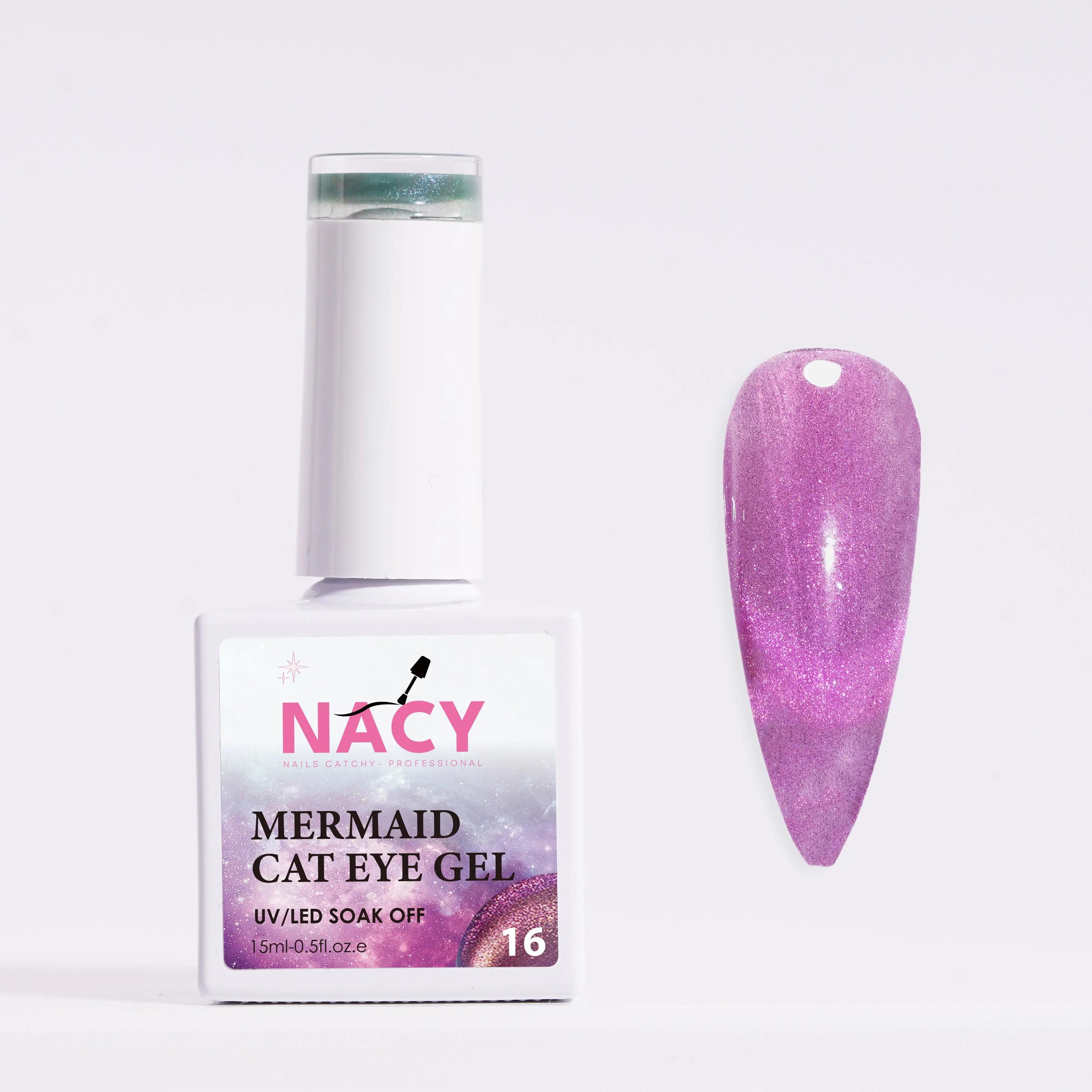 Nacy Mermaid Double Line Cat Eye Gel 0.5oz - 24 colors