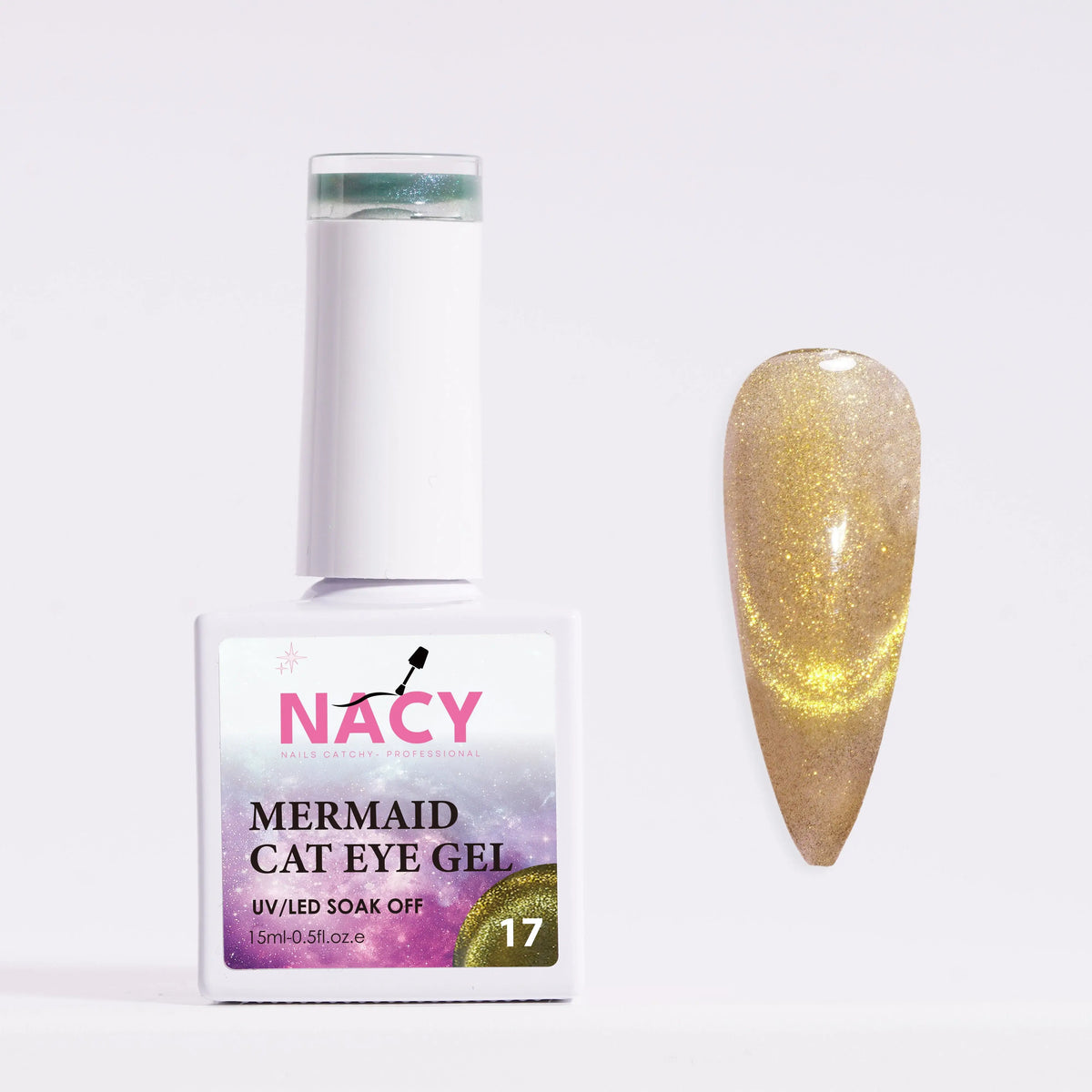 Nacy Mermaid Double Line Cat Eye Gel 0.5oz - 24 colors