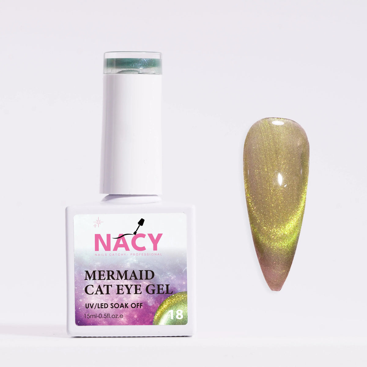 Nacy Mermaid Double Line Cat Eye Gel 0.5oz - 24 colors