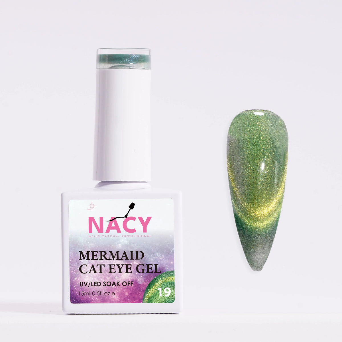 Nacy Mermaid Double Line Cat Eye Gel 0.5oz - 24 colors
