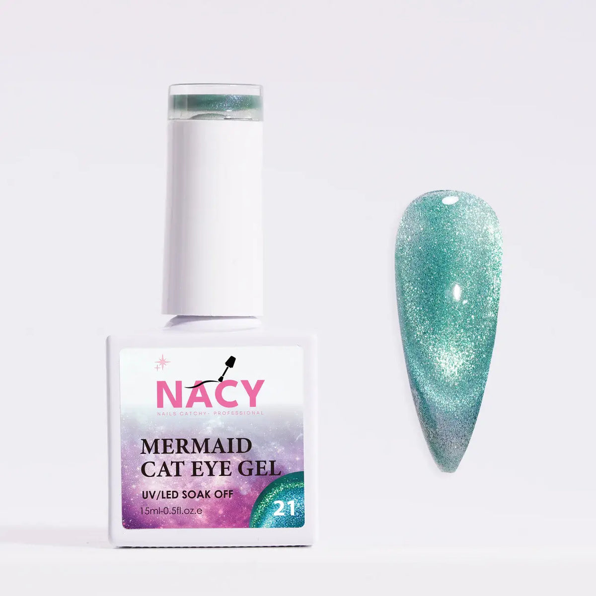 Nacy Mermaid Double Line Cat Eye Gel 0.5oz - 24 colors