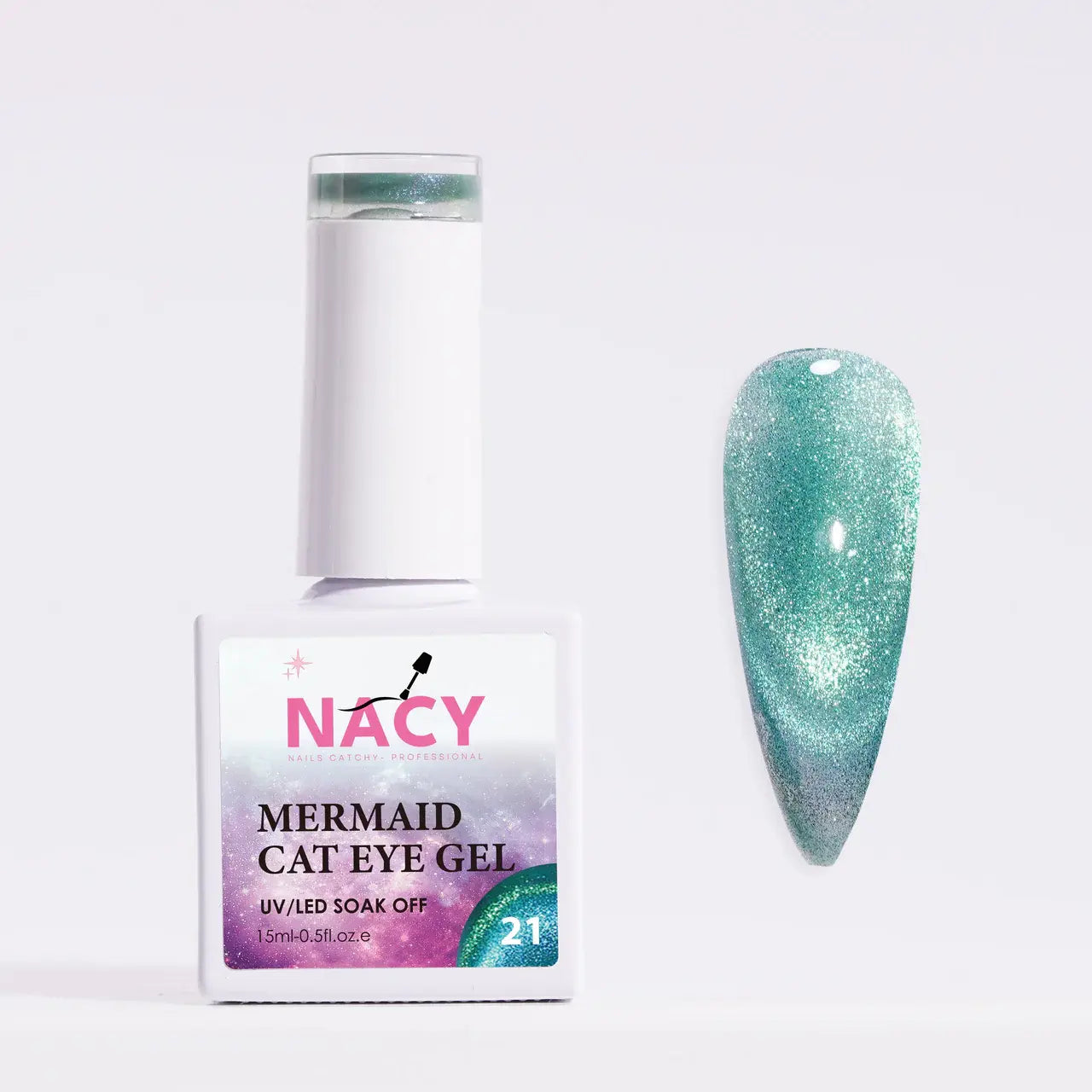 Nacy Mermaid Double Line Cat Eye Gel 0.5oz - 24 colors