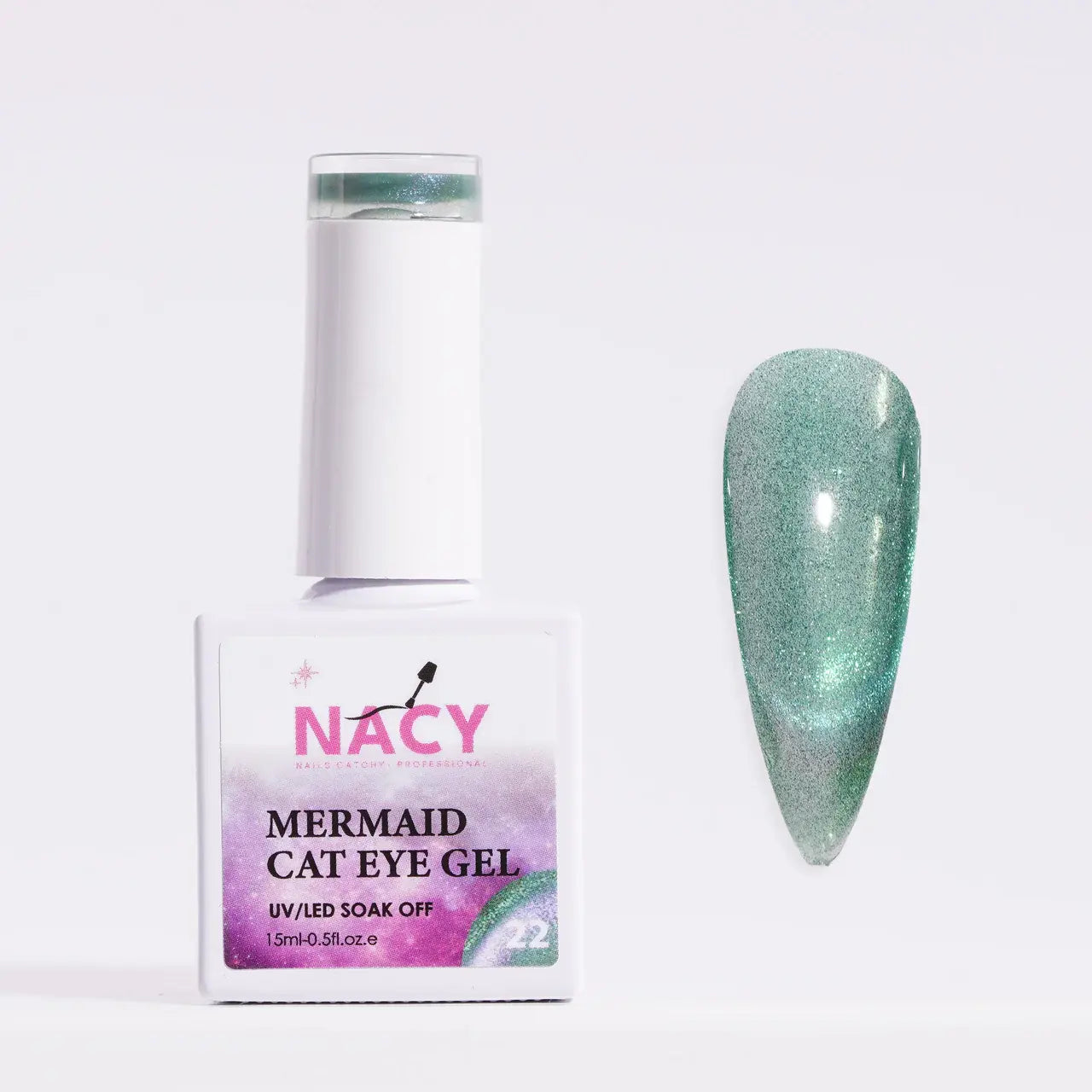 Nacy Mermaid Double Line Cat Eye Gel 0.5oz - 24 colors