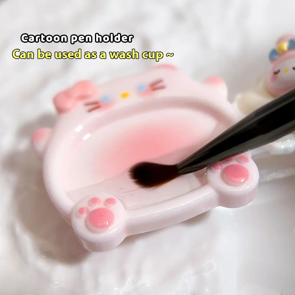 Multi-Functional Cute 3D Nail Brush Holder &amp; Wash Cup - Various Styles Available
