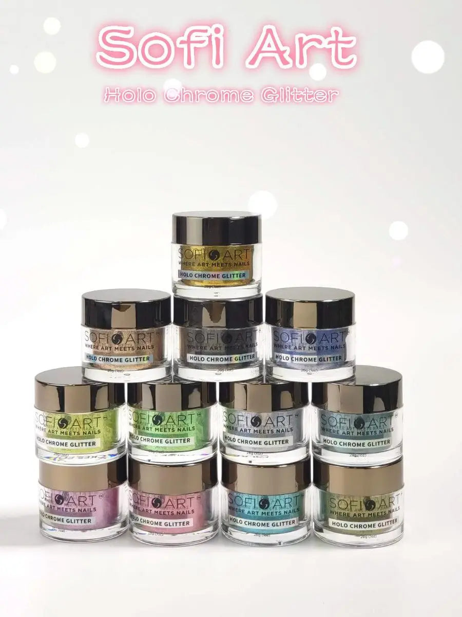 SOFI-ART All-In-1 Chrome Glitter 1oz - 32 colors (No color chart available)