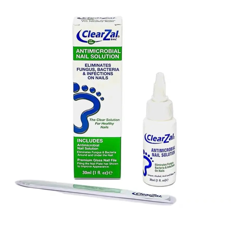 ClearZal BAC Antimicrobial Nail Solution 1oz - Eliminates fungus, bacteria nails