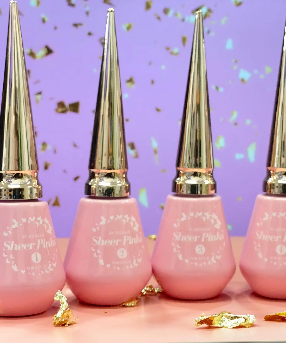 SOFIGLAZE Sheer Pink Gel Color Collection - 15 shades available