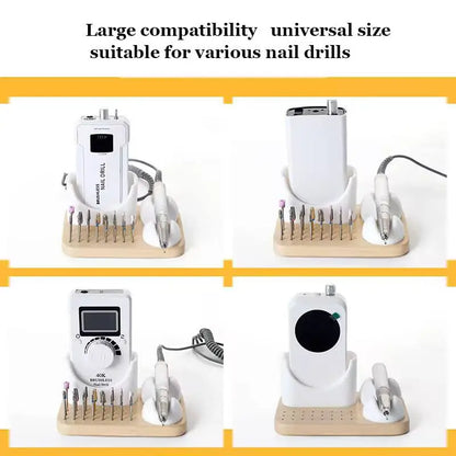 3in1 nail drill holder/ storage - 24 holes drill bits organizer