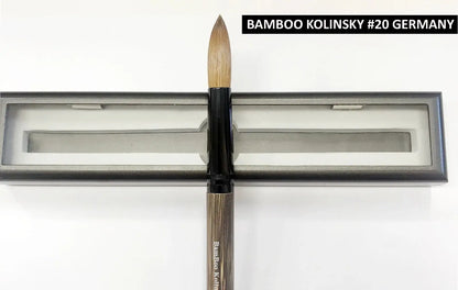 100% Bamboo Kolinsky Acrylic Brush - GERMANY (size 16, 18, 20) - Uncrimped
