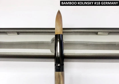 100% Bamboo Kolinsky Acrylic Brush - GERMANY (size 16, 18, 20) - Uncrimped