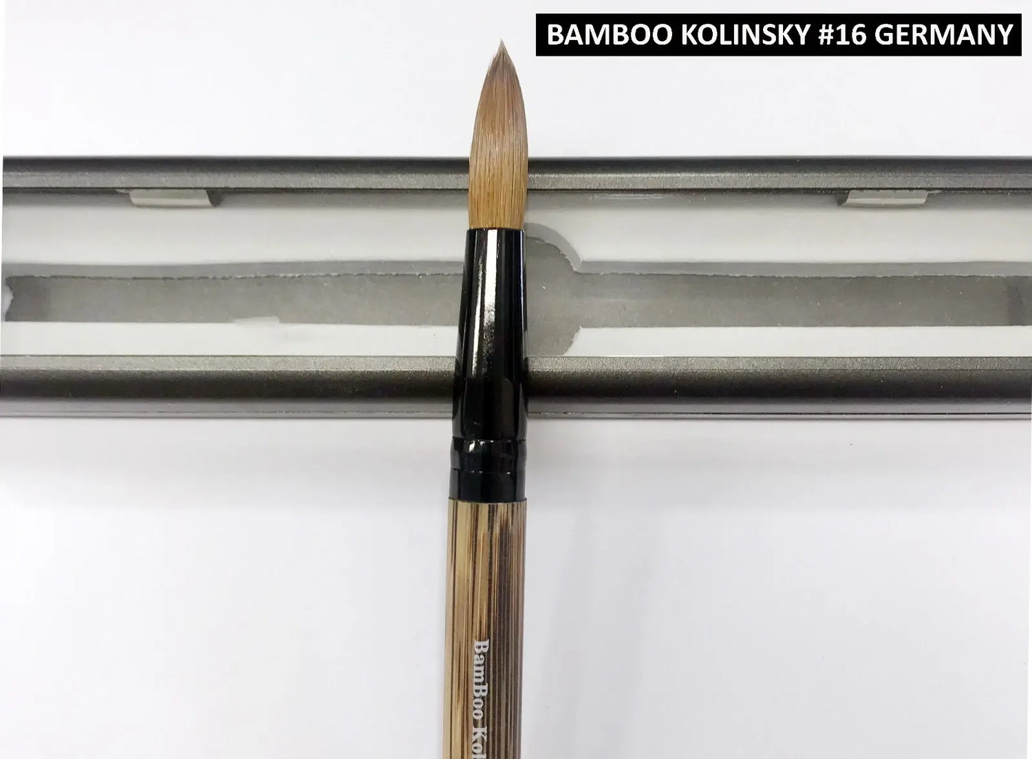 100% Bamboo Kolinsky Acrylic Brush - GERMANY (size 16, 18, 20) - Uncrimped