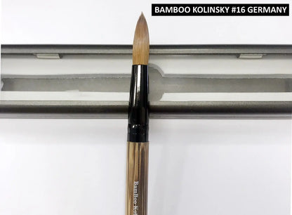 100% Bamboo Kolinsky Acrylic Brush - GERMANY (size 16, 18, 20) - Uncrimped