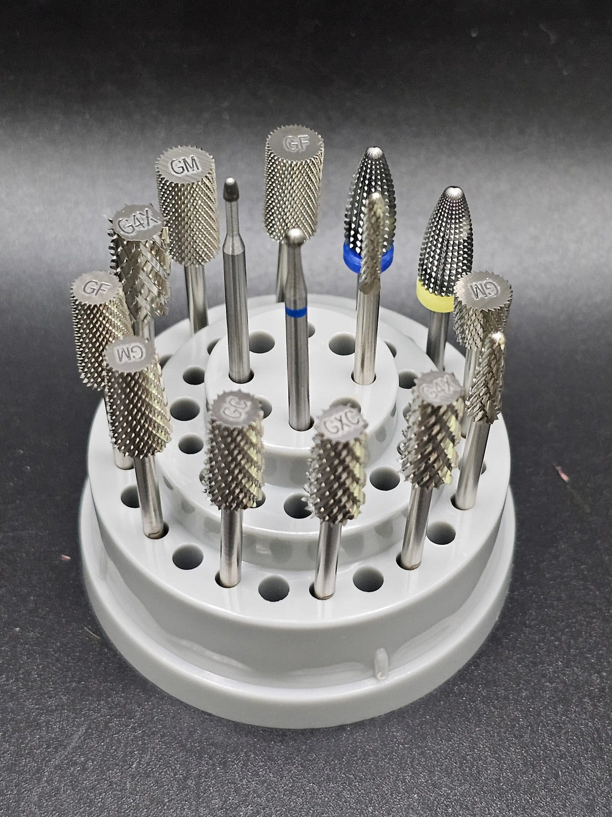 15 pcs GEOSTORM Drill Bit Set - Full Kit 15 Pieces Most Popular Drill Bits for Nail Technician