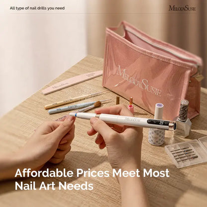 MelodySusie PM170F Pen-Shaped Ultra-Slim Rechargeable Nail Drill 30,000RPM