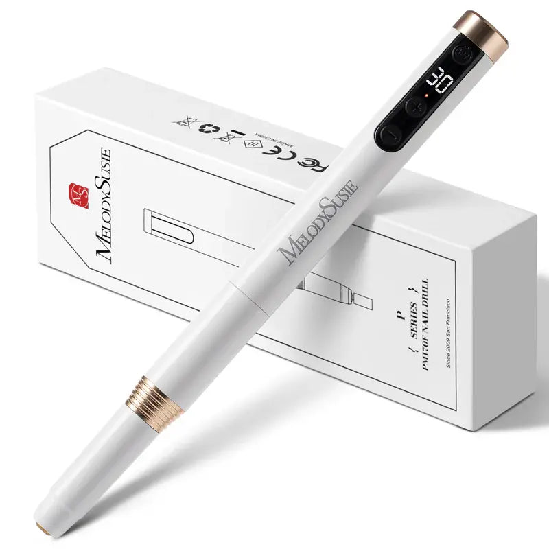 MelodySusie PM170F Pen-Shaped Ultra-Slim Rechargeable Nail Drill 30,000RPM