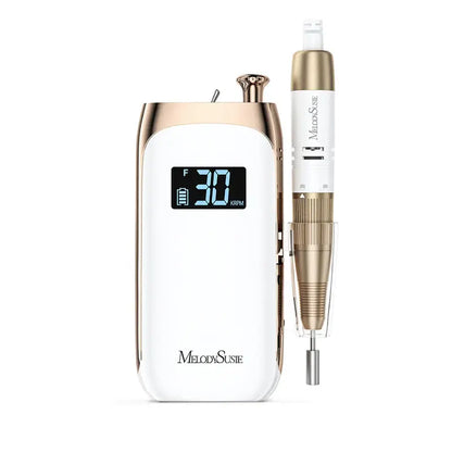 MelodySusie Jade(SC320C) Clip-On Vintage-Style Rechargeable Nail Drill 30,000RPM