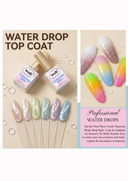 ALLÔ Water Rain Drop Top Gel Design TPO/HEMA-Free Formula (Set of 2)