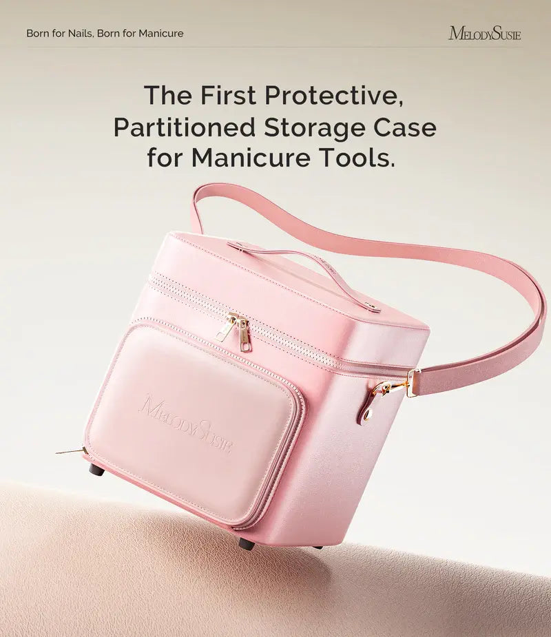 MelodySusie ManiCaddy Partitioned Storage Case for Manicure Tools