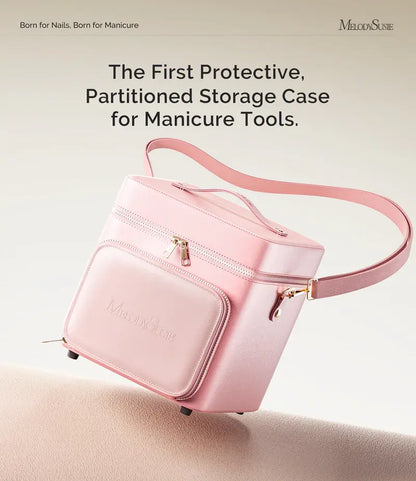 MelodySusie ManiCaddy Partitioned Storage Case for Manicure Tools