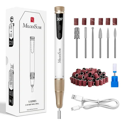 MelodySusie SM180F Pen-Shaped Rechargeable Nail Drill 30,000RPM