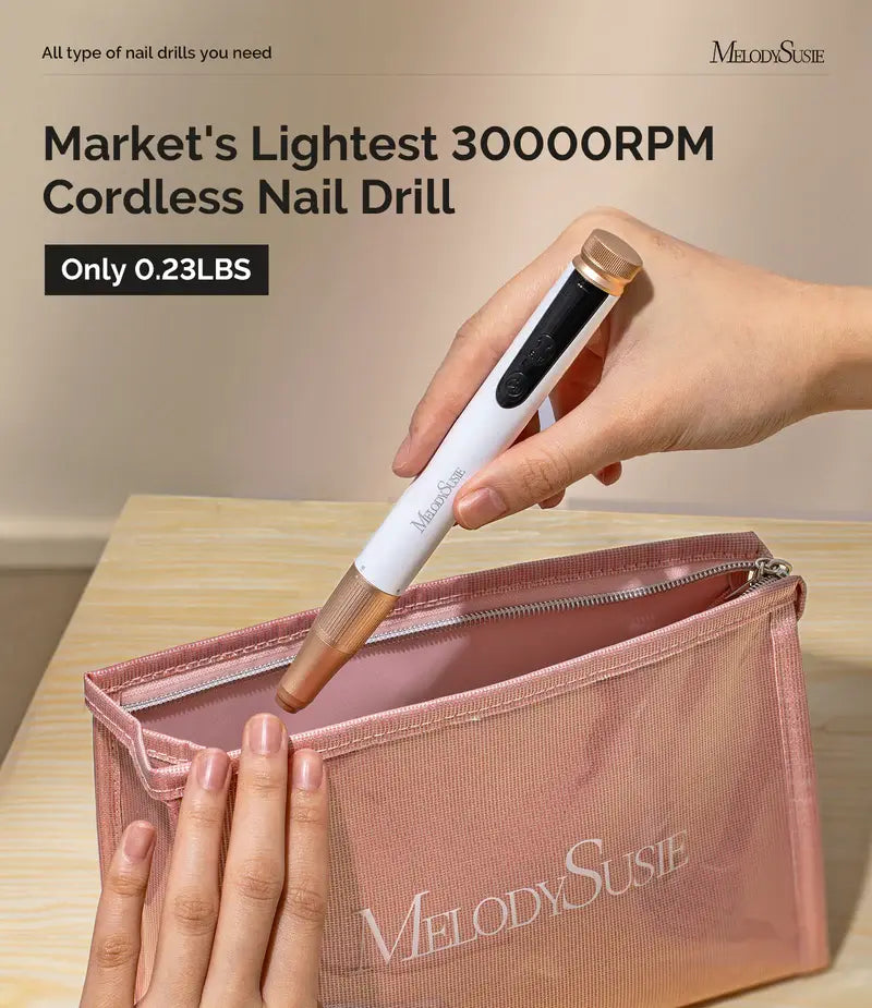 MelodySusie SM180F Pen-Shaped Rechargeable Nail Drill 30,000RPM