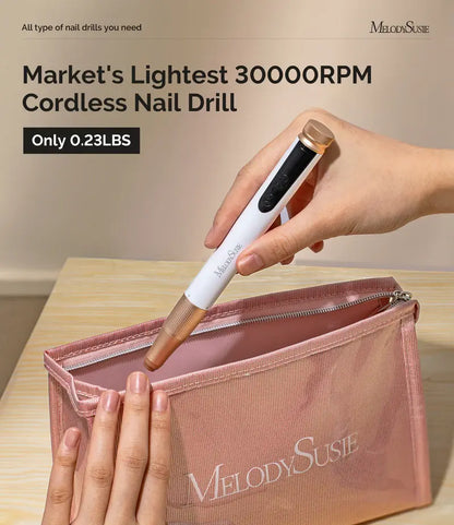 MelodySusie SM180F Pen-Shaped Rechargeable Nail Drill 30,000RPM